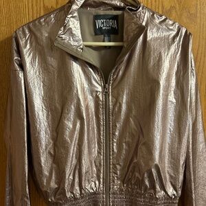 VICTORIA SPORT VS jacket women size medium like new Gold Shimmer